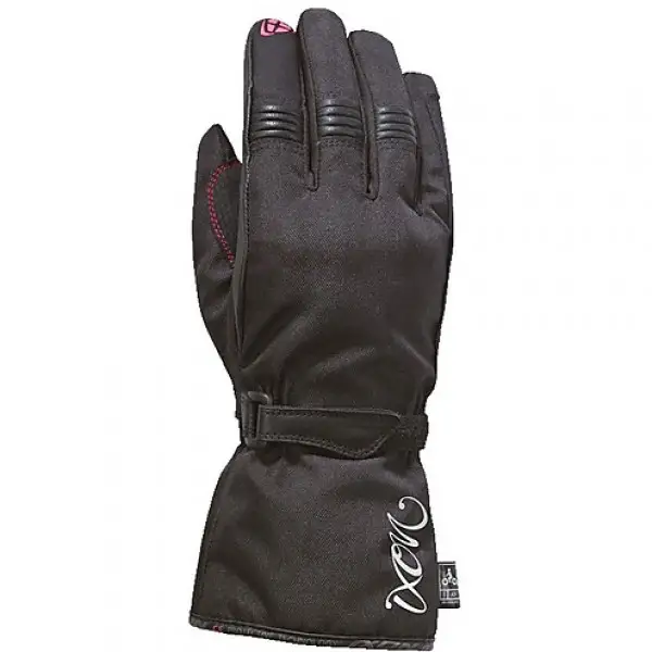 Guanti moto donna invernali Ixon PRO RUSH LADY nero fucsia