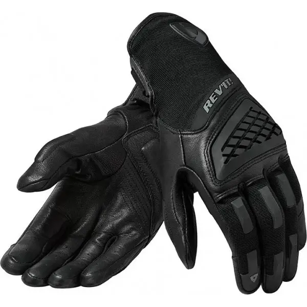 Guanti moto donna pelle e tessuto estivi Rev'it Neutron 3 Ladies Nero