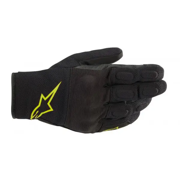 Guanti moto estivi Alpinestars S MAX DRYSTAR Nero Giallo fluo