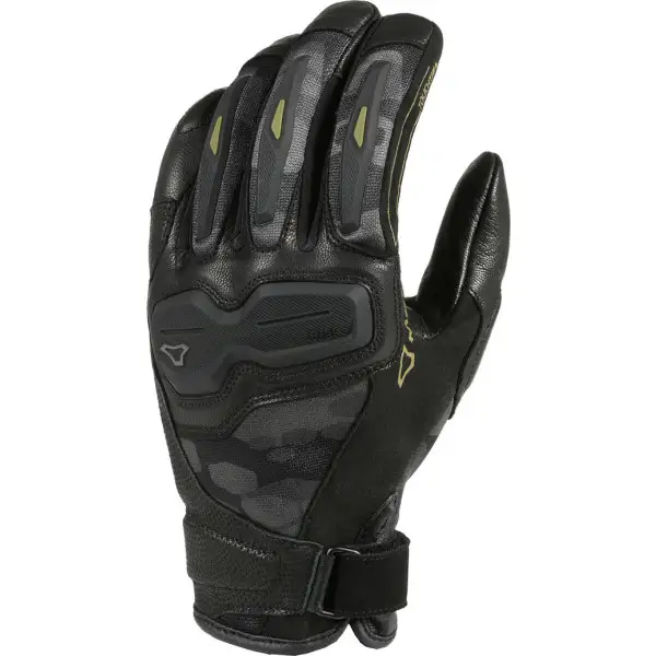 Guanti moto estivi Macna Haros Nero Grigio scuro Camo