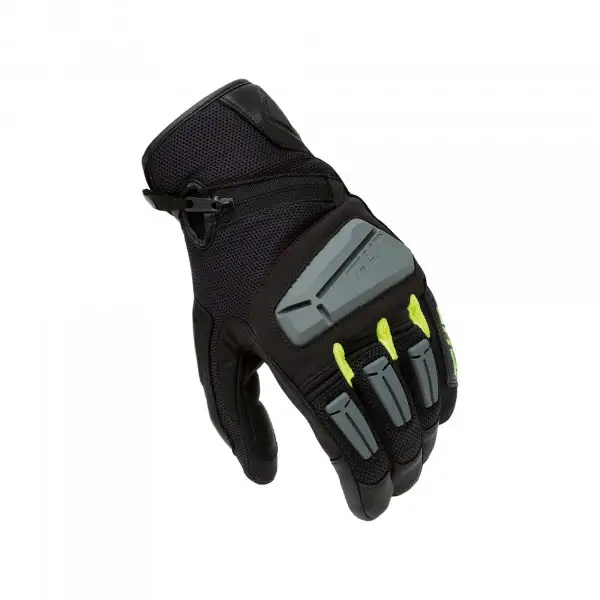 Guanti moto estivi T-UR G-FOUR Nero Giallo Fluo