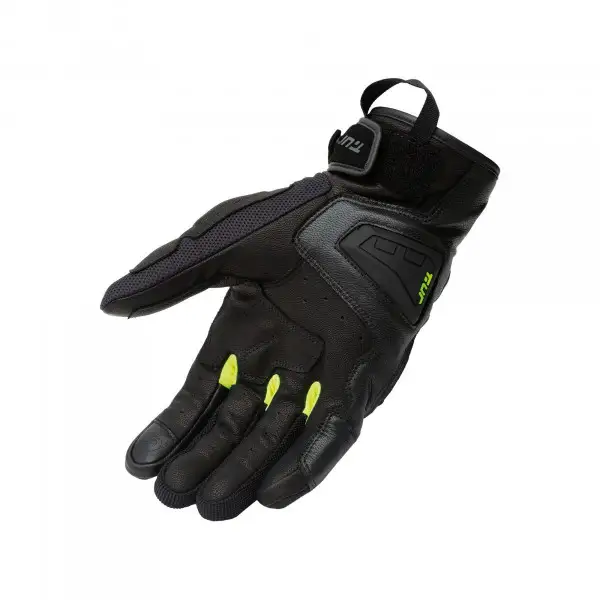 Guanti moto estivi T-UR G-FOUR Nero Giallo Fluo