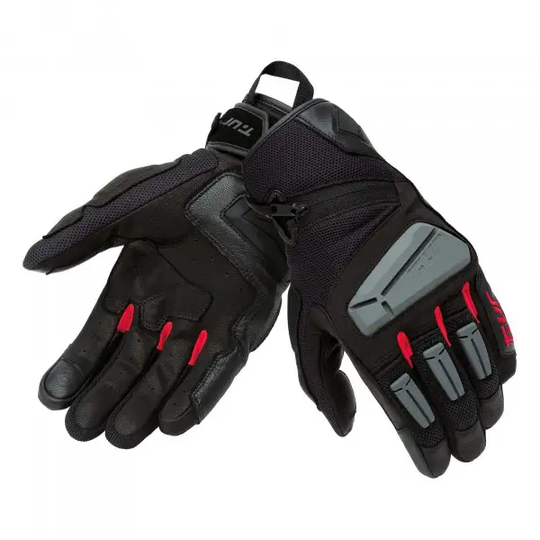 Guanti moto estivi T-UR G-FOUR Nero Rosso