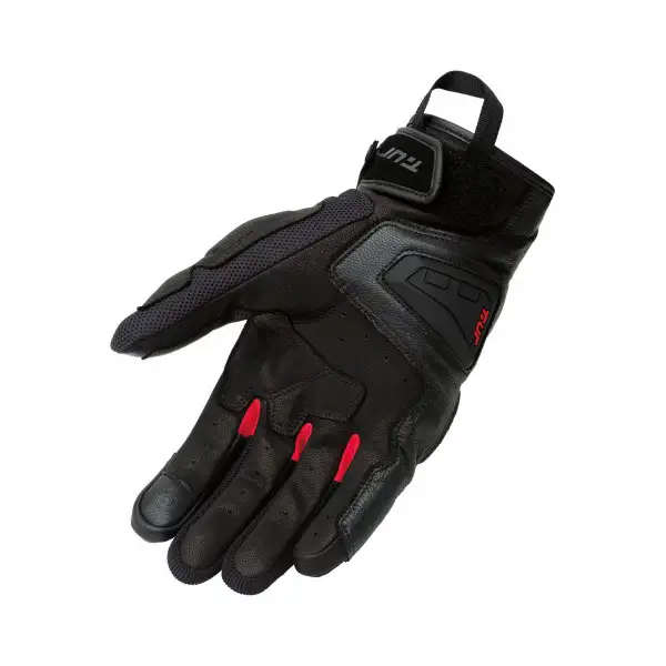 Guanti moto estivi T-UR G-FOUR Nero Rosso