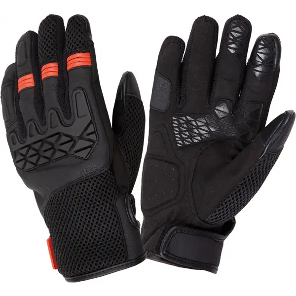Guanti moto estivi Tucano Urbano Dogon nero arancio