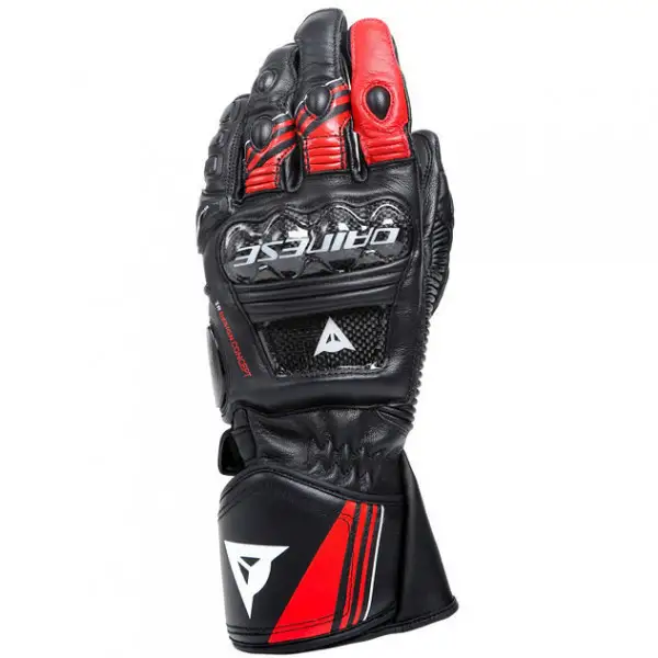 Guanti moto pelle Dainese Druid 4 Nero Rosso