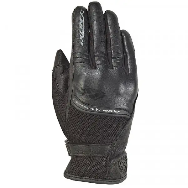 Guanti moto pelle e tessuto estivi Ixon RS SHINE 2 Nero