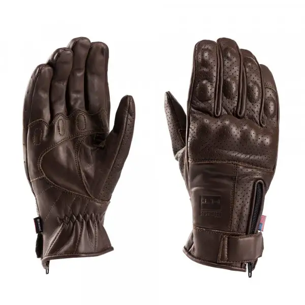Guanti moto pelle estivi Blauer COMBO Marrone
