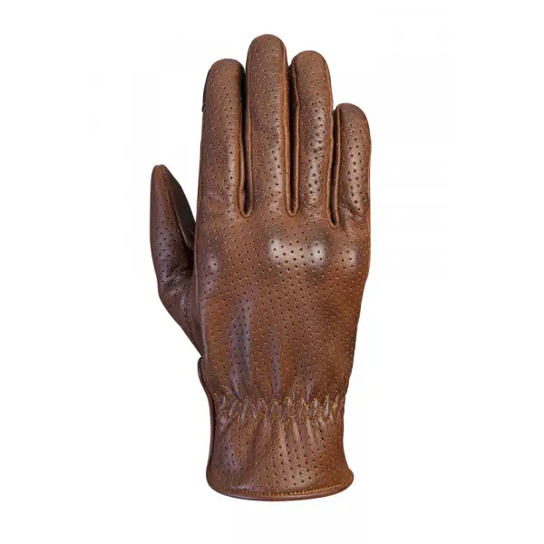Guanti moto pelle estivi Ixon RS NIZO AIR marrone camel
