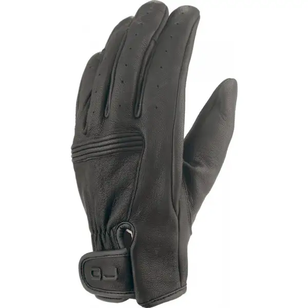 Guanti moto pelle estivi OJ ROUGH Nero