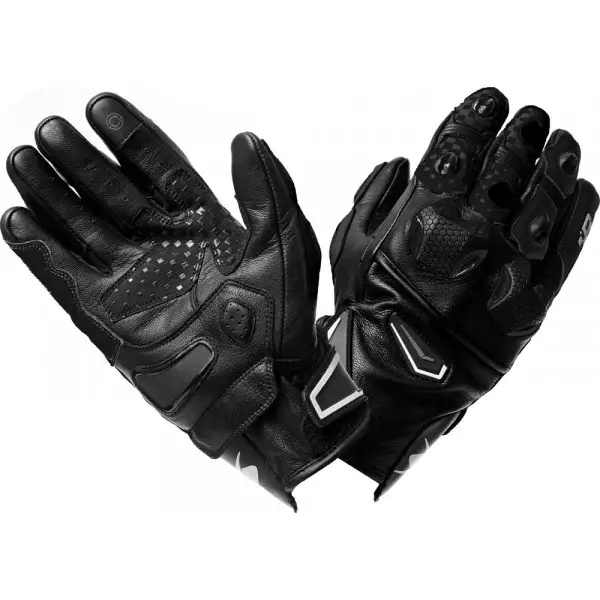 Guanti moto pelle estivi Spyke TECH SPORT VENTED Nero