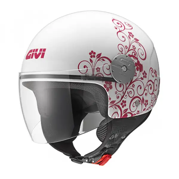 Casco jet bambino Givi 10.7 Mini-J Art Nouveau Rosa