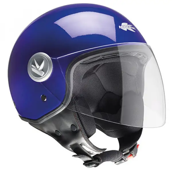 Casco jet Kappa KV20 Rio visiera lunga Blu