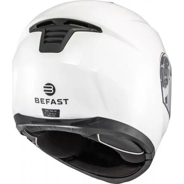 Casco modulare Befast Tank con doppia omologazione P/J Bianco Lucido