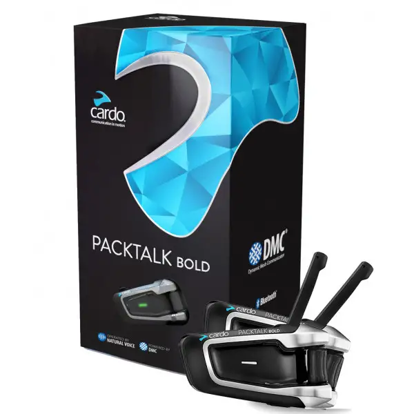 Interfono Bluetooth Cardo PACKTALK BOLD Doppio conference 15 piloti fino a  8000 metri