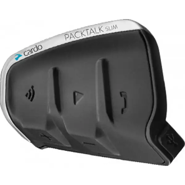 Interfono Bluetooth Cardo PACKTALK SLIM Singolo conference 15 piloti fino a 8000 metri