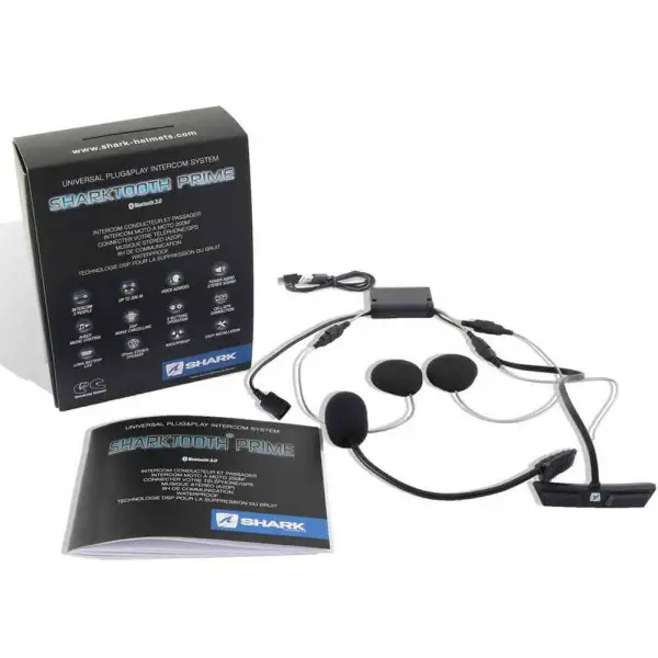 Interfono Shark Sharktooth Prime comunicazione moto moto singolo