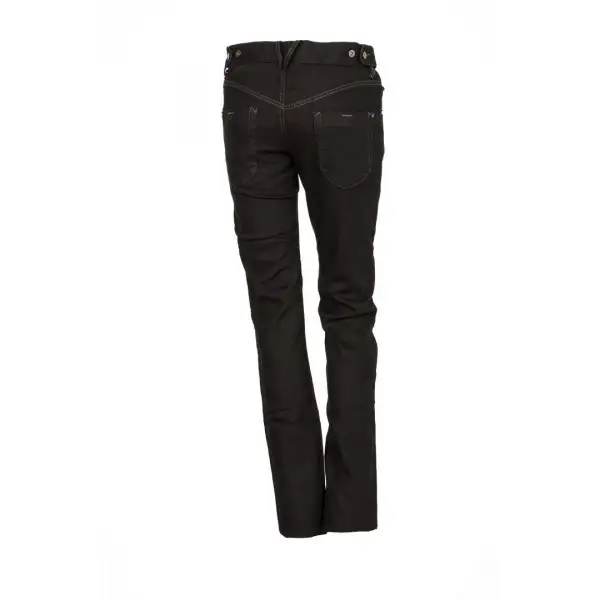 Jeans donna Esquad Silva con inserti in Kevlar nero