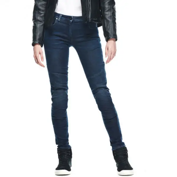 Jeans moto Donna Dainese Denim Brushed Skinny Blu