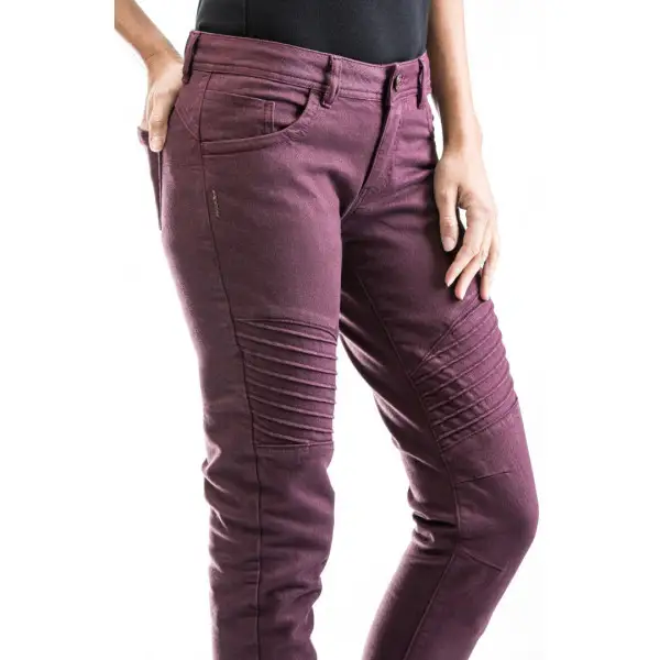 Jeans moto donna Ixon VICKY CE Bordeaux
