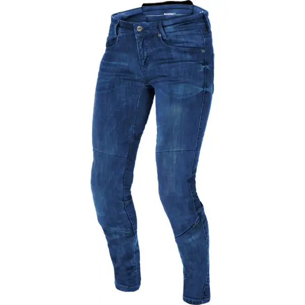 Jeans moto donna Macna Jenny elasticizzato Blu medio lavato