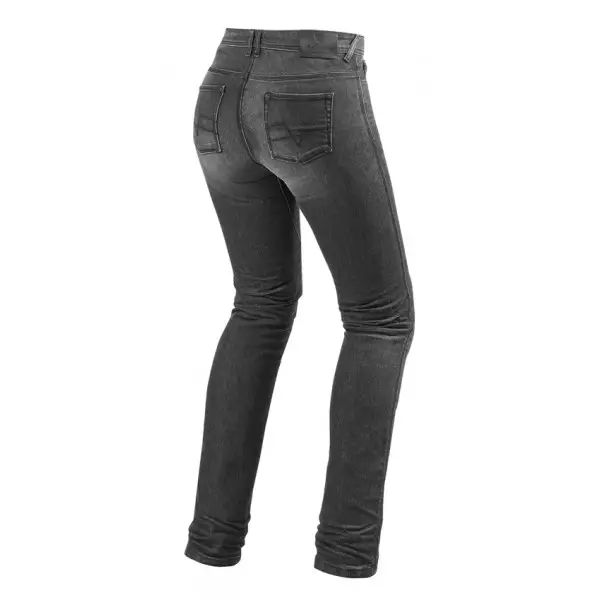 Jeans moto donna Rev'it Madison 2 Ladies Grigio Scuro slavato L32