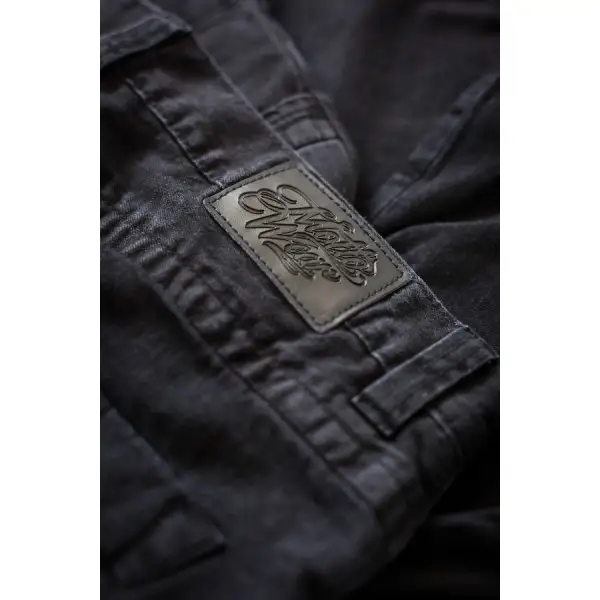 Jeans moto Motto GALLANTE con rinforzi in fibra aramidica Nero