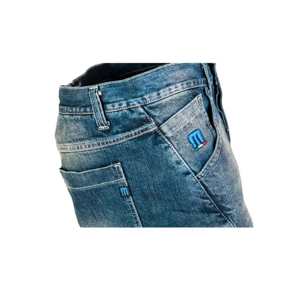 Jeans moto PMJ Titanium certificato Livello 2 Blu