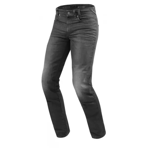 Jeans moto Rev'it Vendome 2 Grigio Scuro slavato L34