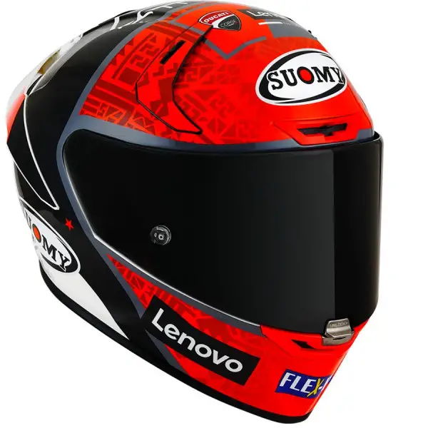 Casco integrale Suomy SR-GP BAGNAIA REPLICA 2022 WITH SPONSOR E06 in fibra