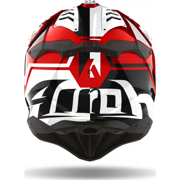 Casco Cross Airoh Aviator 3 League Rosso lucido