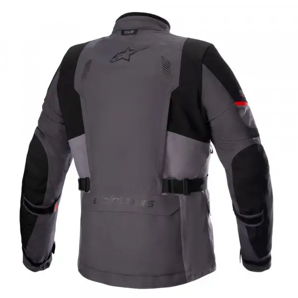Giacca moto Alpinestars MONTEIRA DRYSTAR XF Grigio scuro Grigio catrame Rosso