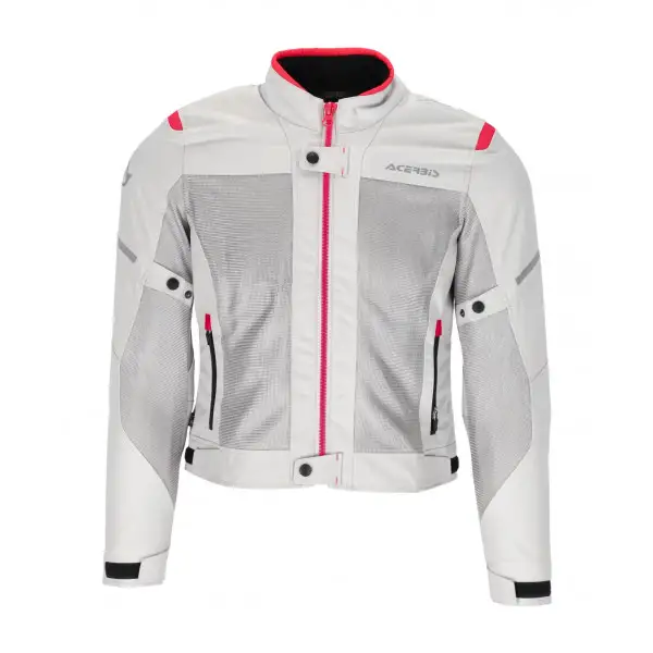 Giacca moto donna estiva Acerbis RAMSEY MY VENTED 2.0 LADY Grigio Rosa