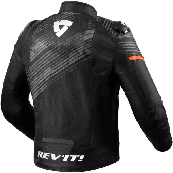 Giacca moto Rev'it Apex H2O Nero Neon arancia