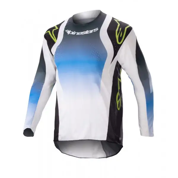 Maglia cross bambino Alpinestars YOUTH RACER PUSH NIGHTLIFE UCLA Blu Bianco