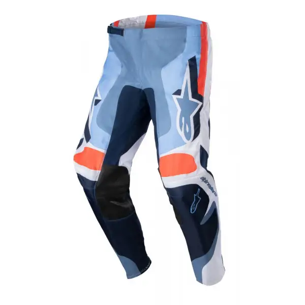 Pantaloni cross Alpinestars FLUID AGENT Blu Navy Arancio Caldo