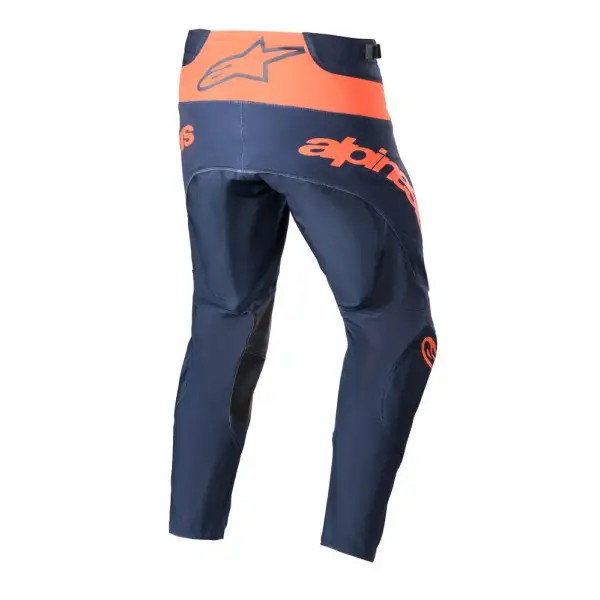 Pantaloni cross Alpinestars TECHESTAR ARCH Blu notte Arancione caldo