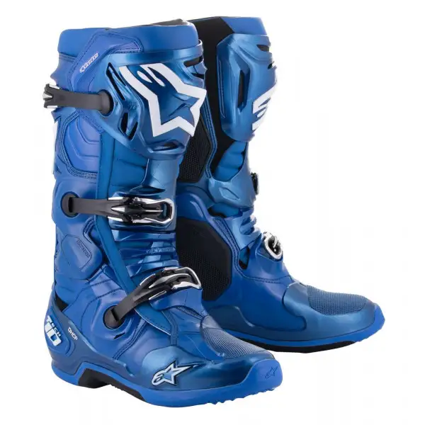 Stivali cross Alpinestars Tech 10 Blu Nero