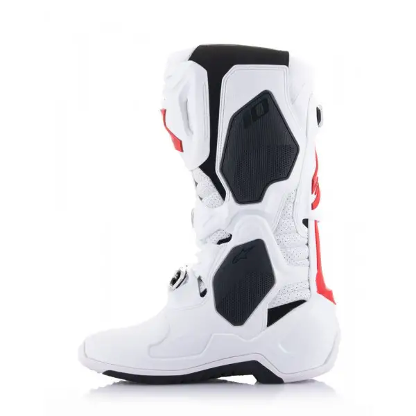 Stivali cross Alpinestars Tech 10 Supervented Bianco Rosso Vivo