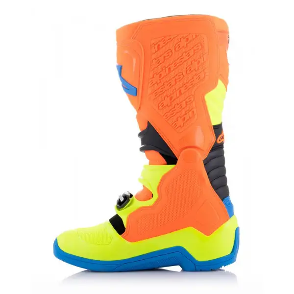 Stivali cross Alpinestars TECH 5 Arancio fluo Blu Giallo Fluo