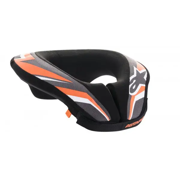 Supporto collo bambino Alpinestars Sequence Youth Neck Roll Nero Antracite Arancio