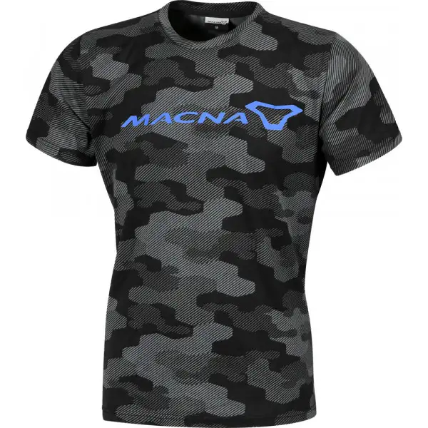 T-Shirt Macna Dazzle logo 2.0 Nero Grigio Blu