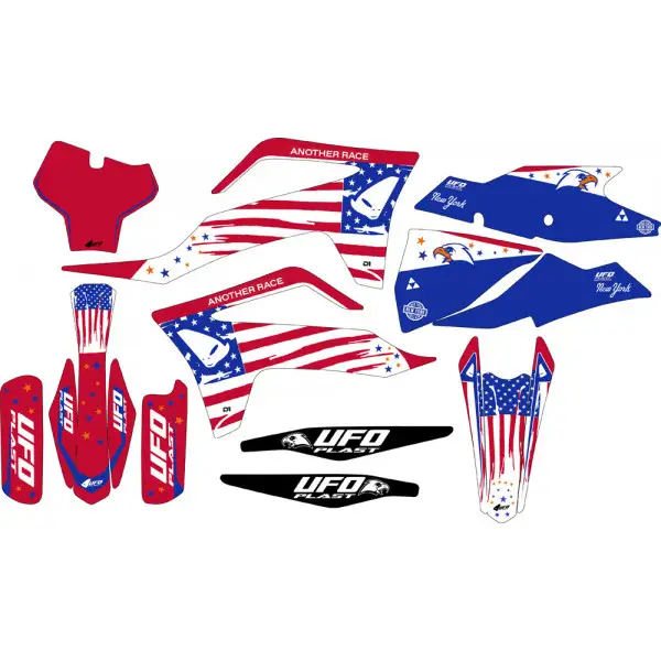 Kit grafica Ufo Patriot per Gas Gas Rosso