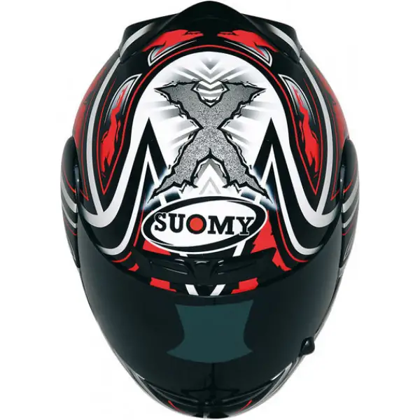 Casco moto Suomy Apex Steely rosso