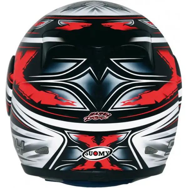 Casco moto Suomy Apex Steely rosso