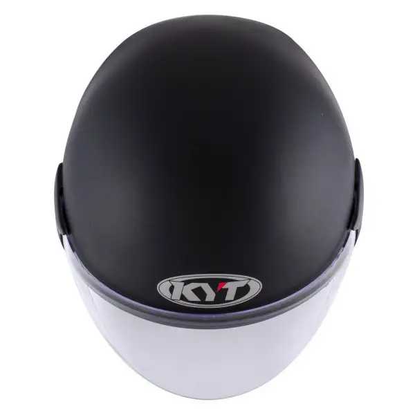 Casco demi-jet KYT Cougar Plain nero opaco