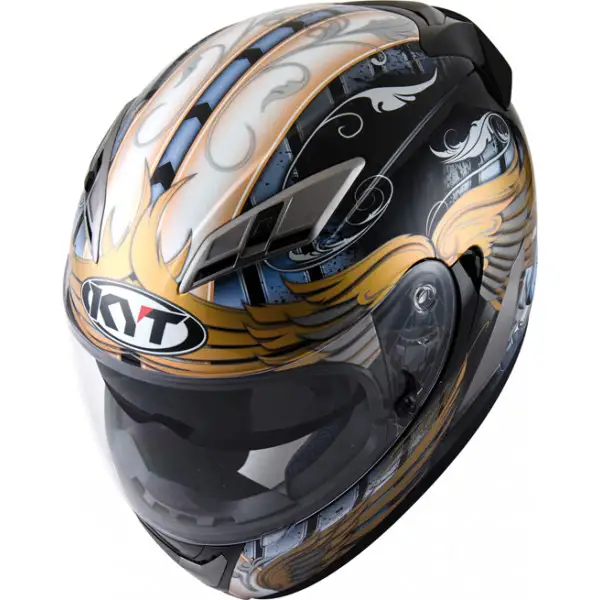 Casco integrale KYT Falcon Angel Blu-oro