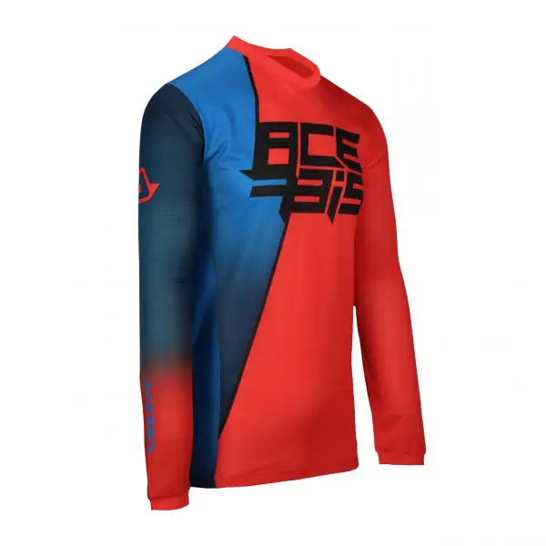 Maglia cross Acerbis  MX J-TRACK SEVEN Rosso Blu