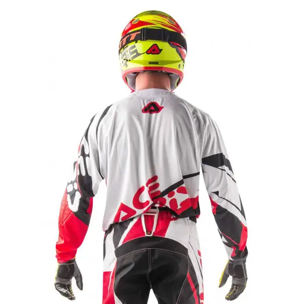 Maglia cross Acerbis Profile MX17 Bianco Rosso Nero