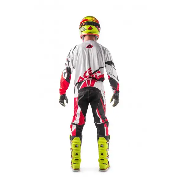 Maglia cross Acerbis Profile MX17 Bianco Rosso Nero